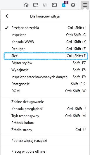 Funkcjonalności dla twórców witryn