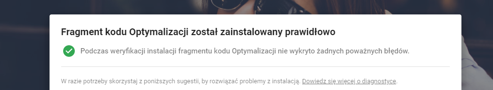 Fragment kodu optymalizacji