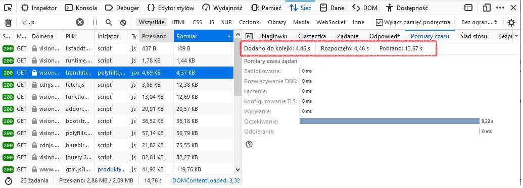 Długość wczytywanie pliku