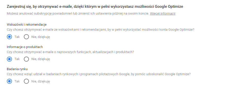 Wiadomości do skrzynki pocztowej